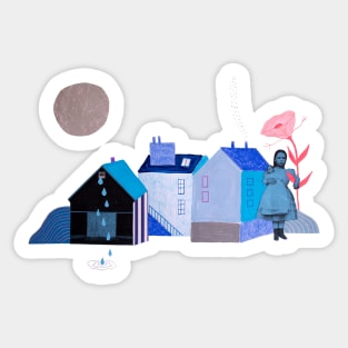 The melancholy of childhood Sticker